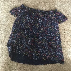 Off the shoulder floral top